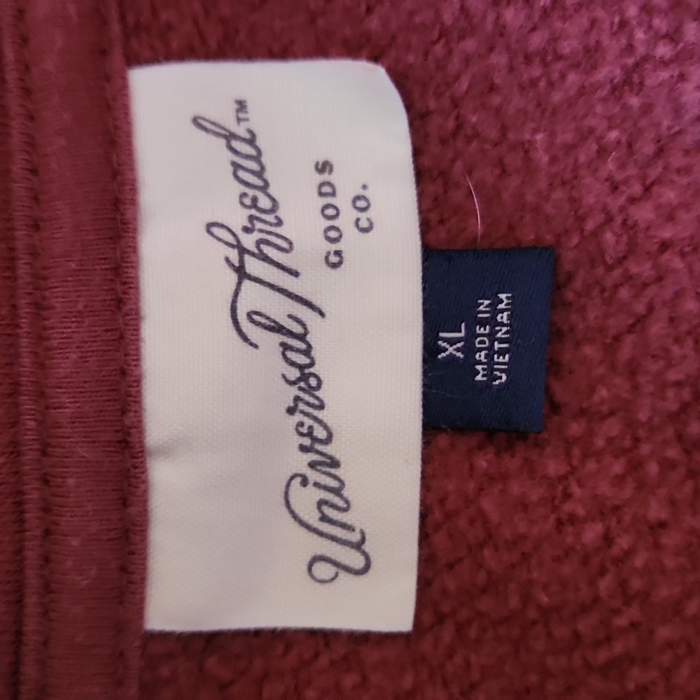 Universal Thread rusty maroon colored crop zippered jacket womans XL - Picture 2 of 7